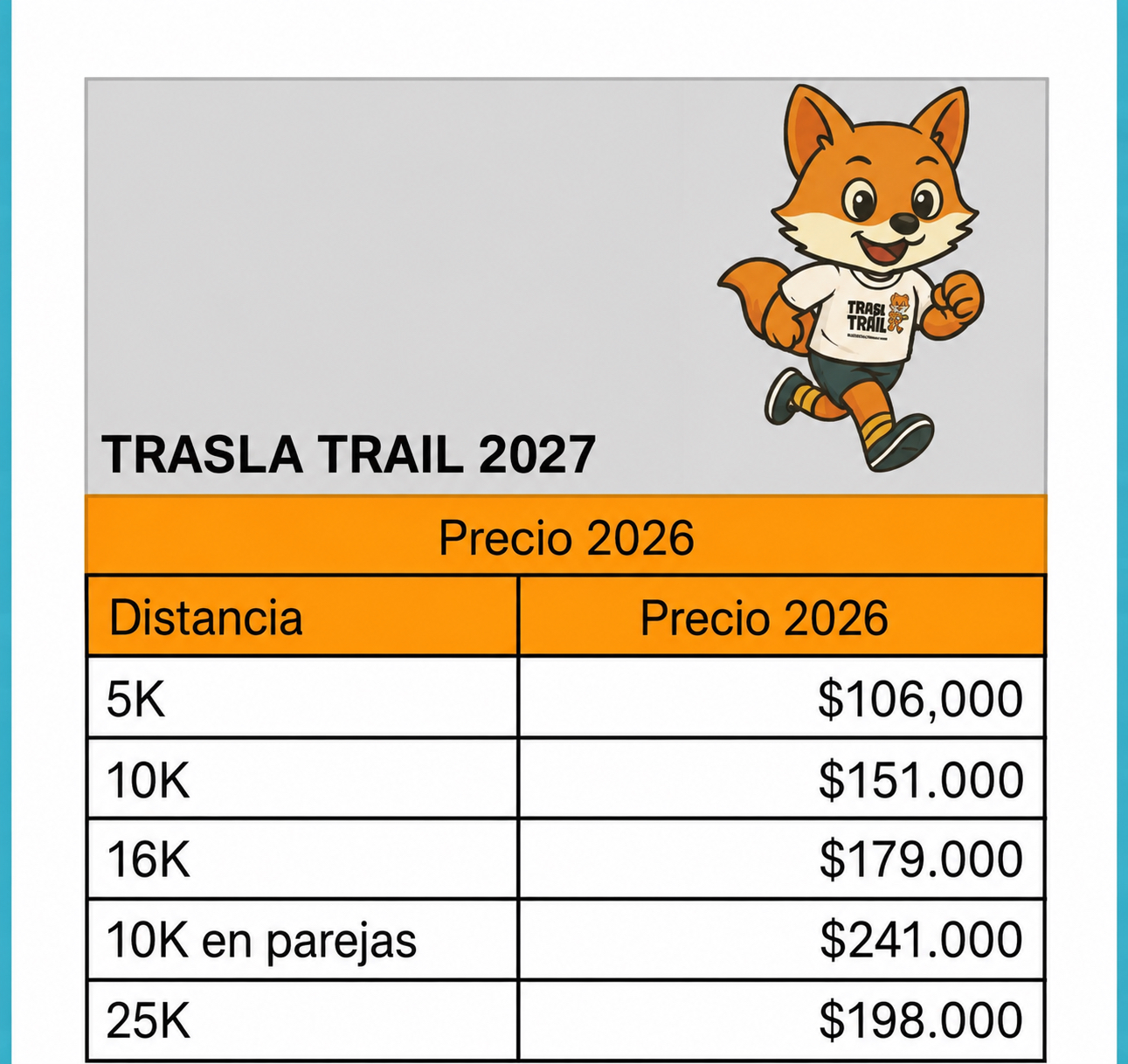 Costos Trasla 2026